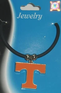Tennessee Volunteers Rubber Cord Necklace NCAA Licensed Jewelry - Picture 1 of 3