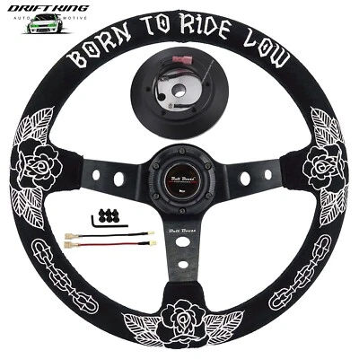 Комплект замшевого рулевого колеса RIDE LOW 350 мм для Toyota Camry MR2 4RUNNER США - Изображение 1 из 3