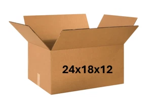 24" x 18" x 12" CARDBOARD BOX - 200 lb - SINGLE BOX - Picture 1 of 4