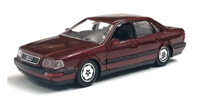 Schabak 1/43 Scale Diecast 1024 - Audi V8 - Burgundy - Photo 1/4