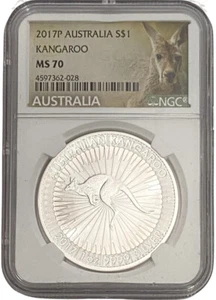 2017P Australia Silver $1 Kangaroo 1 oz Coin NGC MS 70 - Picture 1 of 2