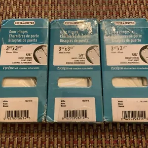 3 (2 paquetes) bisagra hacia adelante 3-1/2" x 3-1/2" X 5/8” Raduis #1821W-B (NUEVO) - Imagen 1 de 2