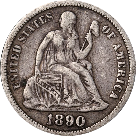 1890-P Seated Liberty Dime Great Deals From The Executive Coin Company Cover