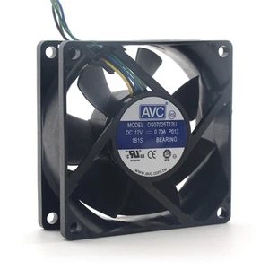 AVC DS07025T12U 70mm 7025 DC 12V 0.7A 4 -pin PWM cpu pc case cooling fan - Photo 1/5