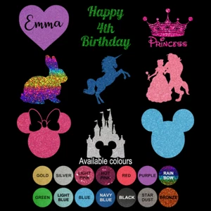 Personalisieren und individuelles Design DIY Bügelbild GLITZER Vinyl Transfer für Kleidungsstücke - Bild 1 von 8