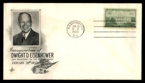 Mayfairstamps US Inauguration Eisenhower Flag Eagle Washington DC Cover aat_1628 - Picture 1 of 2