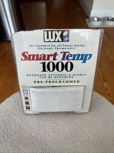 Robertshaw Lux Programmable Digital TX1000 Heat/Cool Thermostat Smart Temp New - Picture 1 of 7