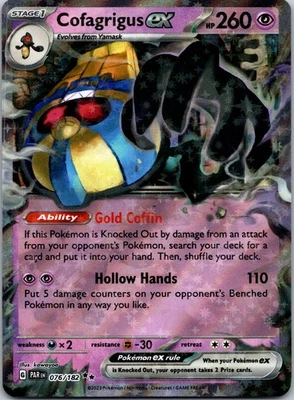 Cofagrigus ex Double Rare SV04: Paradox Rift 076/182 NM - Image 1 of 2