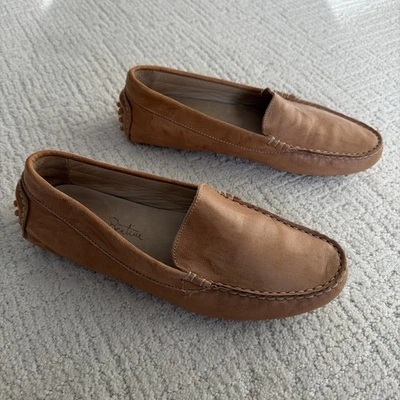 Mocasines de conducción Paolo Bentini de cuero camel talla 38 hechos en Italia Estados Unidos 7-7,5  Foto 1 de 4