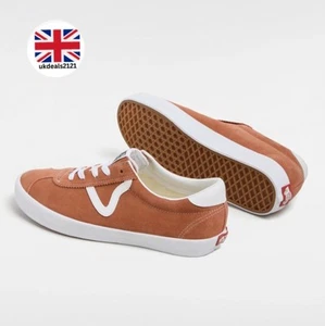 Zapatillas deportivas bajas de skate Vans zapatos castaño rojizo Reino Unido talla 7 elegantes cómodas - Imagen 1 de 16