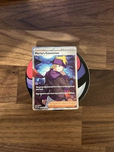 Pokemon Morty's Conviction Ultra Rare SV05: Temporal Forces 201/162 NM - Picture 1 of 2