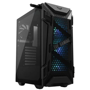 ASUS TUF Gaming GT301 kompaktes PC Gehäuse Mid-Tower Aura-RGB-Lüfter Schwarz - Bild 1 von 5