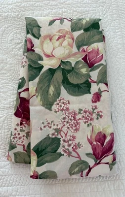 Vintage SHARON KESSLER Magnolia Floral Cotton Fabric 2 Yards - Image 1 of 4
