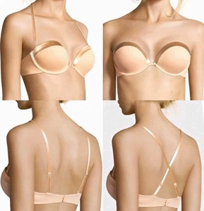NWT! Maidenform Plunge Multi-Way Push-Up Strapless Bra 05656 Powerband! 38C - Picture 1 of 6
