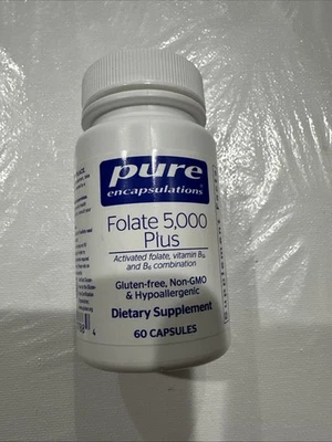 Pure Encapsulations - Folato 5.000 - Vitamina B9 como (5-MTHF) 60 cápsulas caducado 2026 Foto 1 de 4