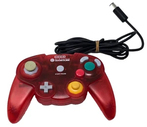 HORI PAD CUBE Gamecube Controller Pad Clear Red HGC - Japan Import - Picture 1 of 5