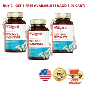 Puro Magnesio Glicinato 1200 di Wellgard - Alto Assorbimento, Formula Delicata, 60p - Foto 1 di 6