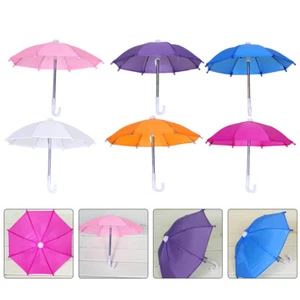 6 Pcs Mini Umbrella Garden Decoration Toy Entertainment Photography Props - Picture 1 of 11