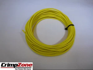 YELLOW 14 GAUGE GXL AUTOMOTIVE WIRE  HIGH TEMPERATURE  COPPER  USA  - 25 FEET - Picture 1 of 4
