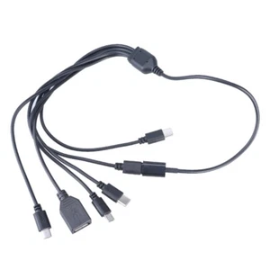Multi Charging Cable 6 in 1 Type C to USB1 & USB Adapter Cable 47cm/18.5in - Zdjęcie 1 z 8