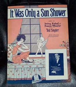 It Was Only A Sun Shower  1927 Sheet Music Louis Lilienfeld  Schraffts Orchestra - Picture 1 of 1