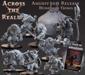 DnD Tribus Minotauro colección de 9 modelos - Imagen 1 de 10