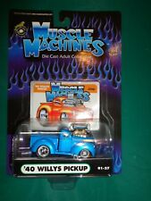 Muscle Machines Blue '40 Willy's Pick-Up 01-27 Die Cast 1:64 Scale