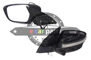 DOOR MIRROR FOR NISSAN QASHQAI J11 6/2014-ON LEFT HAND SIDE BLACK ELECTRIC 7 PIN - Bild 1 von 5