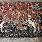 The+Lady+And+The+Unicorn+-+Tapestry+Medieval+European+Wall+GREAT+COND.