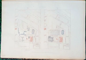 PLACE DE LA REPUBLIQUE - Hoffbauer Plan Evolutions 1808 à 1881 45x30 1885 - Bild 1 von 2
