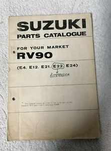 Suzuki RV90 Parts Catalogue Teilekatalog in englischer Sprache, ca. 30 Seiten - Bild 1 von 5