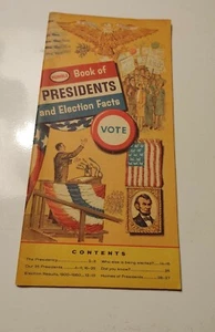 Vintage 1964 HUMBLE OIL Book Of Presidents And Election Facts *NICE - Picture 1 of 3