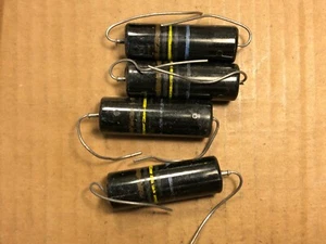 4 NOS Matched Sprague Bumble Bee .1 UF 600V PIO AMP Ölkondensatoren TEST GUT I - Bild 1 von 7