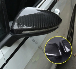For Volkswagen Golf 7 GTI MK7 2015-2018 Carbon Fiber Side Mirror Cover Caps - Picture 1 of 7