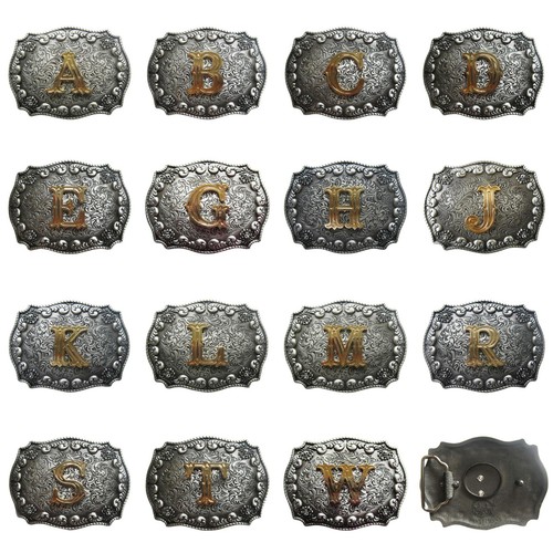 Vintage Style Western Cowboy Cowgirl Letter Belt Buckle also Stock In the US