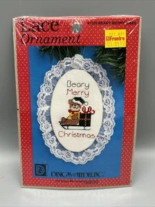 Kit ornamenti natalizi disegni punti croce per l'ago vintage franchi - Foto 1 di 6