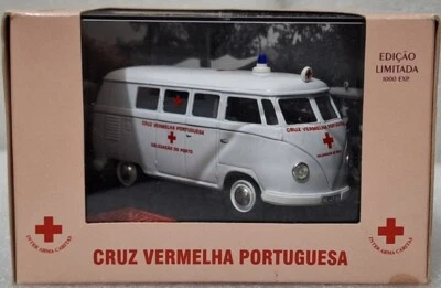 VW T1 Combi Ambulance Cruz Vermelha Portuguesa 1:43 Vitesse EXTREMELY RARE! (10) - Image 1 of 4