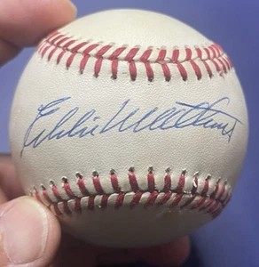 Eddie Matthews Atlanta Braves Autograph Signed ONL Baseball (JSA COA #CF13030) - Picture 1 of 6