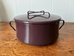 DANSK Kobenstyle 4 QT Plum Enamel Casserole Dutch Oven New In Box - Picture 1 of 11