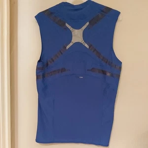 adidas techfit Mens Vintage powerweb clima365 royal blue tank Vest gym xl - 2xl - Picture 1 of 11