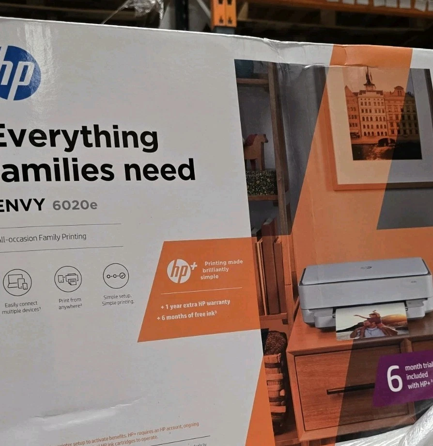 HP Printer ENVY 6020e HP+ AllinOne Wireless Colour new sealed  - Image 1 of 1