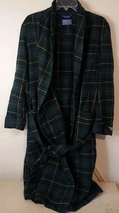 Pendleton Herren Gr. M Vintage 100% Schurwolle kariert Schottenkaro Morgenmantel - Bild 1 von 6