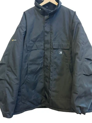 Carhartt Yukon Extremes Canvas Jacket Mens 4XL Tall Black C55 Lined Arctic Coat - Image 1 of 4