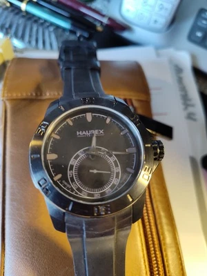 МУЖСКИЕ HAUREX ЧАСЫ ИТАЛЬЯНСКИЙ ДИЗАЙН ШВЕЙЦАРСКИЙ КВАРЦ НОВЫЙ - Изображение 1 из 2