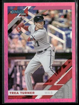 2019 Donruss Trea Turner Washington Nationals #141 Pink - Image 1 of 2