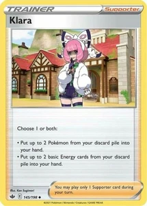Klara - 145/198 - Uncommon - Sword & Shield - Chilling Reign #145/198 Pokemon TC - Picture 1 of 1