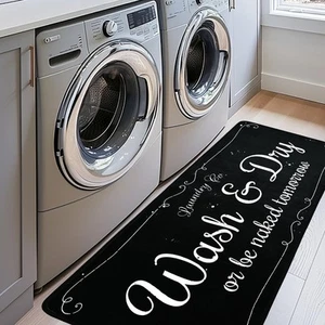 Laundry Room Rug Runner 20"X59" Non Slip TPRback Laundry Rug for Laundry Room... - Picture 1 of 7