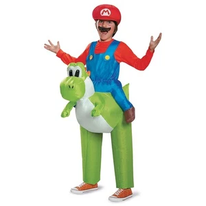 Boy's Super Mario Bros.™ Mario Riding Yoshi Costume - Up to Size 8 - Picture 1 of 2