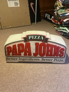 Topper de letrero magnético para conductor de pizza de Papa John's sin probar como está - Imagen 1 de 14