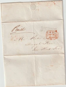 1843 MOORGATE ST 1d PAID LONDON CHAMBERLAIN'S OFFICE LETTER THOMAS DAY £300 OK? - Picture 1 of 3